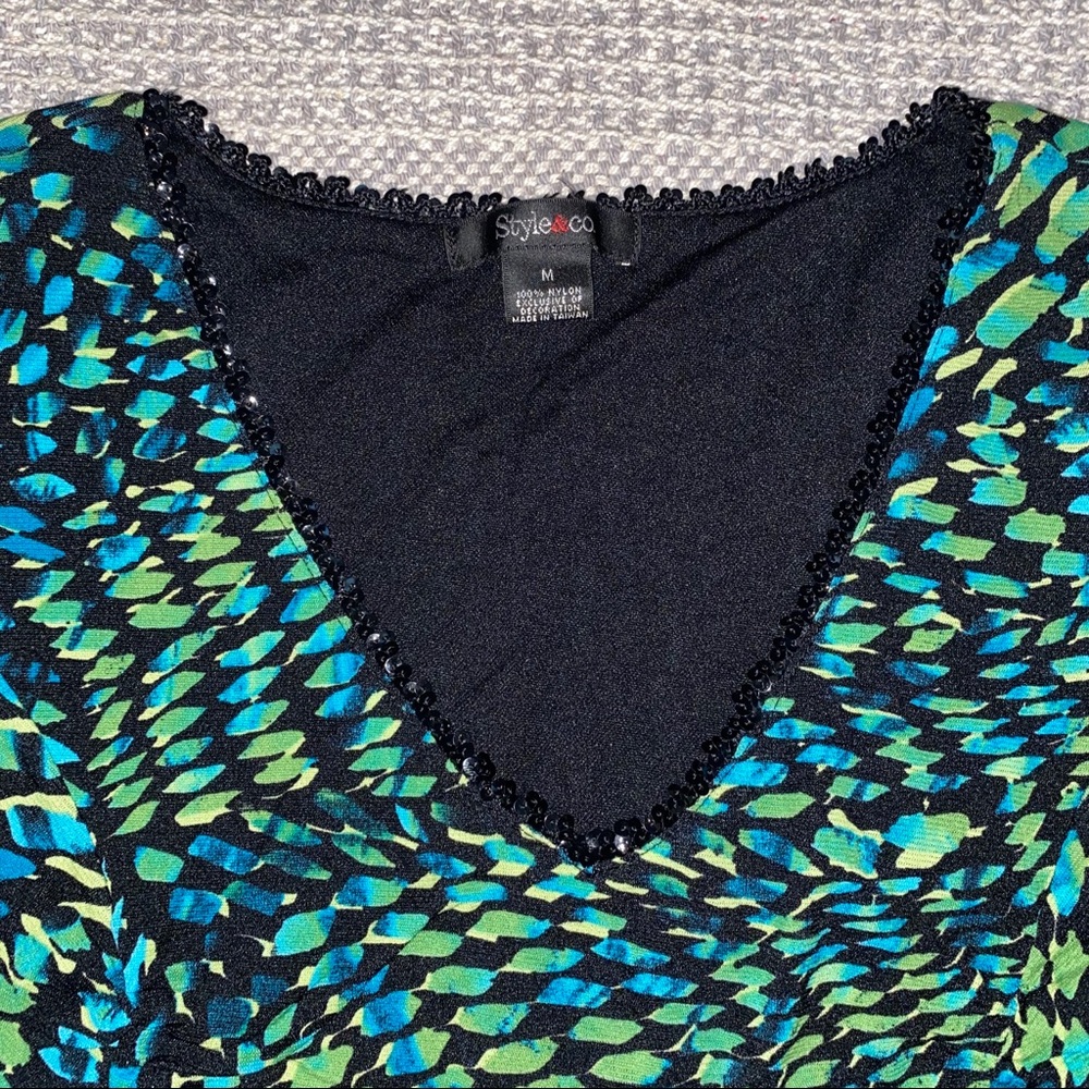 Style & Co Ruched Blouse - Picture 4 of 5